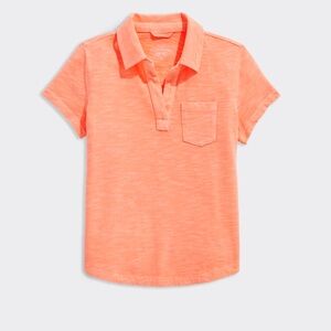 Vineyard Vines girls surf polo - neon sunset